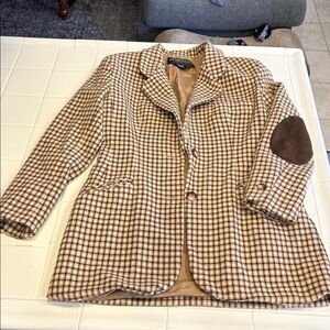 Adrienne Vittadini Tan Wool Blazer
